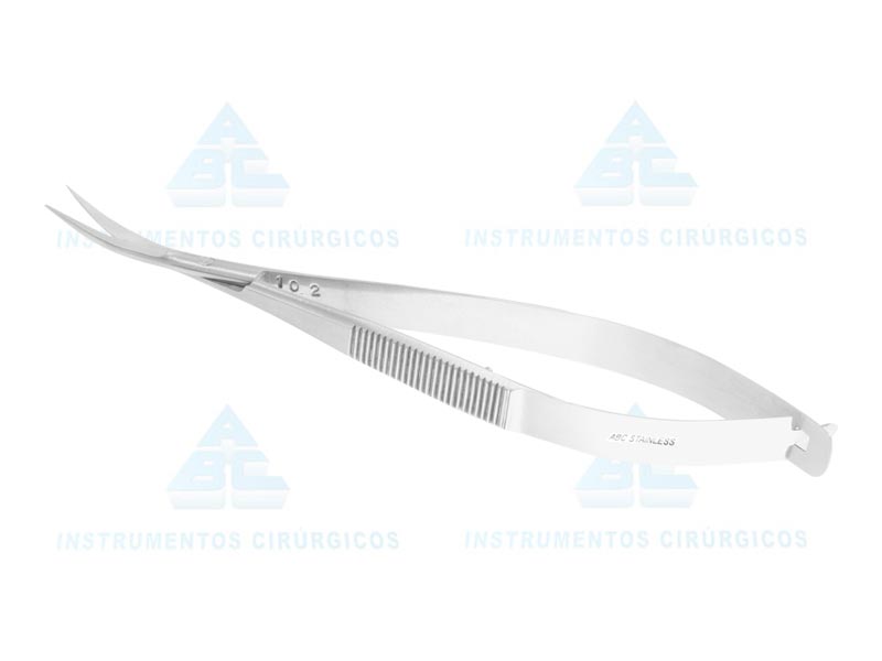 TESOURA NOYES IRIS CURVA P/ MICRO CIRURGIA 12 cm